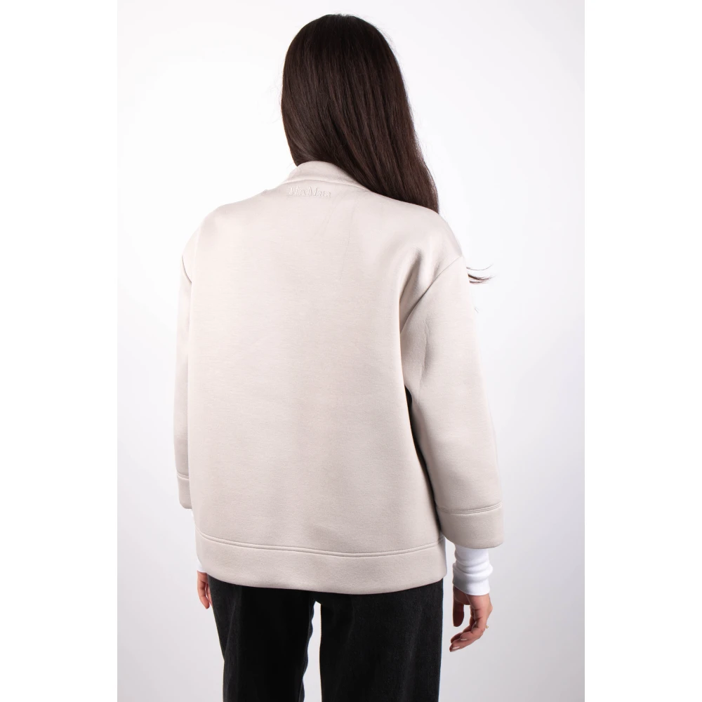 Max Mara Ecru Jas Ghianda Stijl Beige Dames