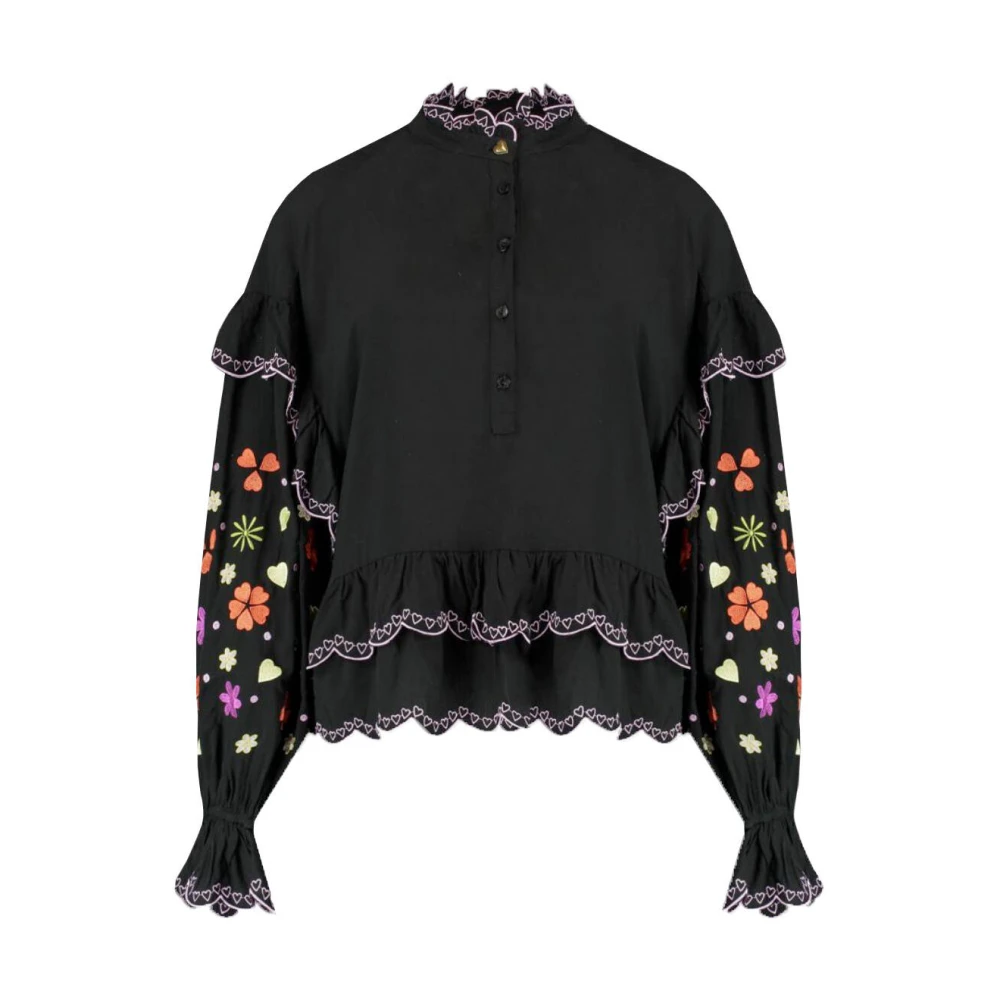 Harper & Yve Lange mouw blouse Joan-Ls Black Dames