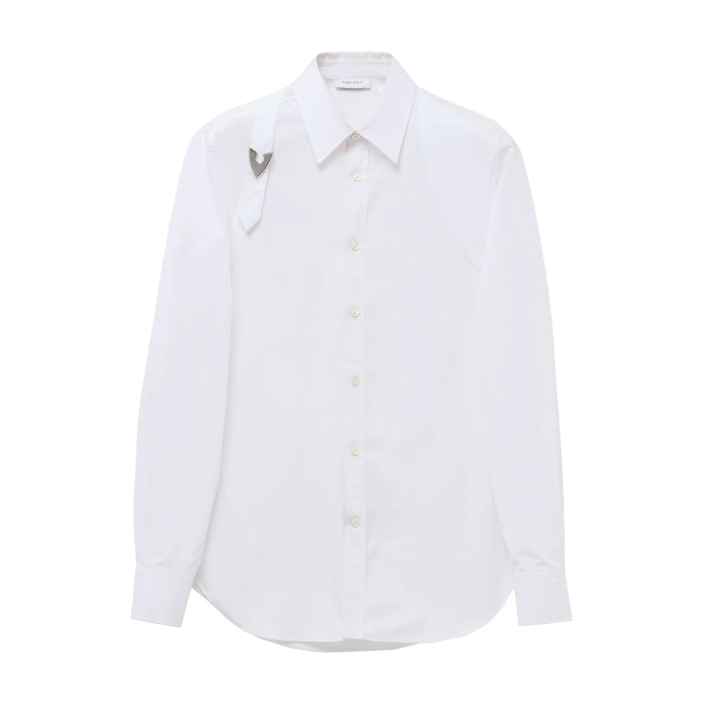 Alexander mcqueen Oversized Shirt van Katoenpopeline White Heren