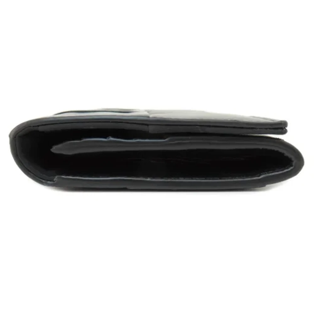 Bottega Veneta Vintage Pre-owned Leather wallets Black Dames