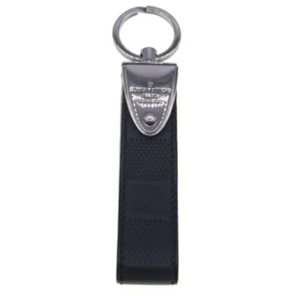 Louis Vuitton Vintage Pre-owned Fabric key-holders Black Dames
