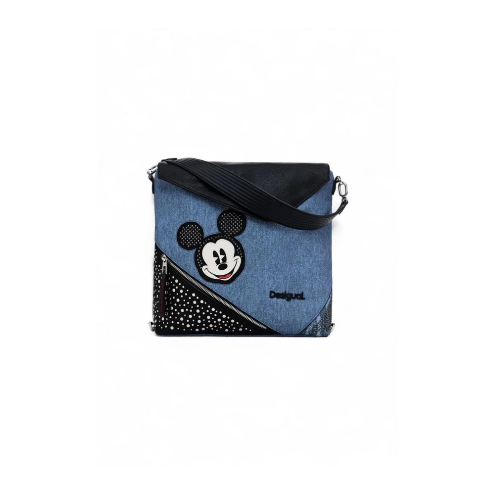 Desigual Blauwe Polyurethaan Rugzak met Strak Ontwerp Blue Dames