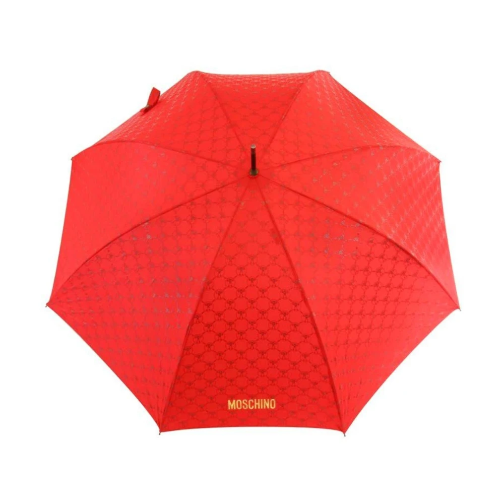Moschino Vraagteken Paraplu UV-bescherming Red Unisex