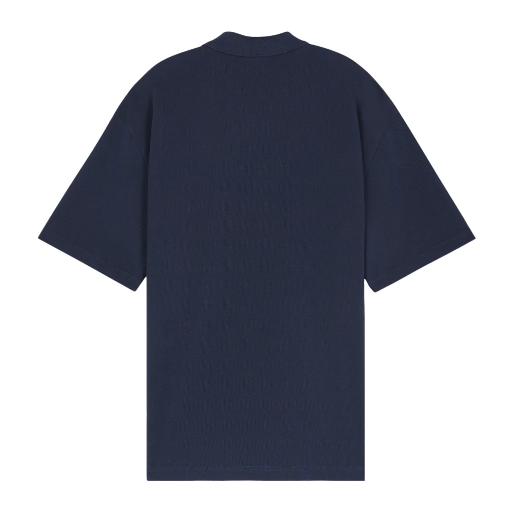 Maison Kitsuné T-Shirts Blue Heren