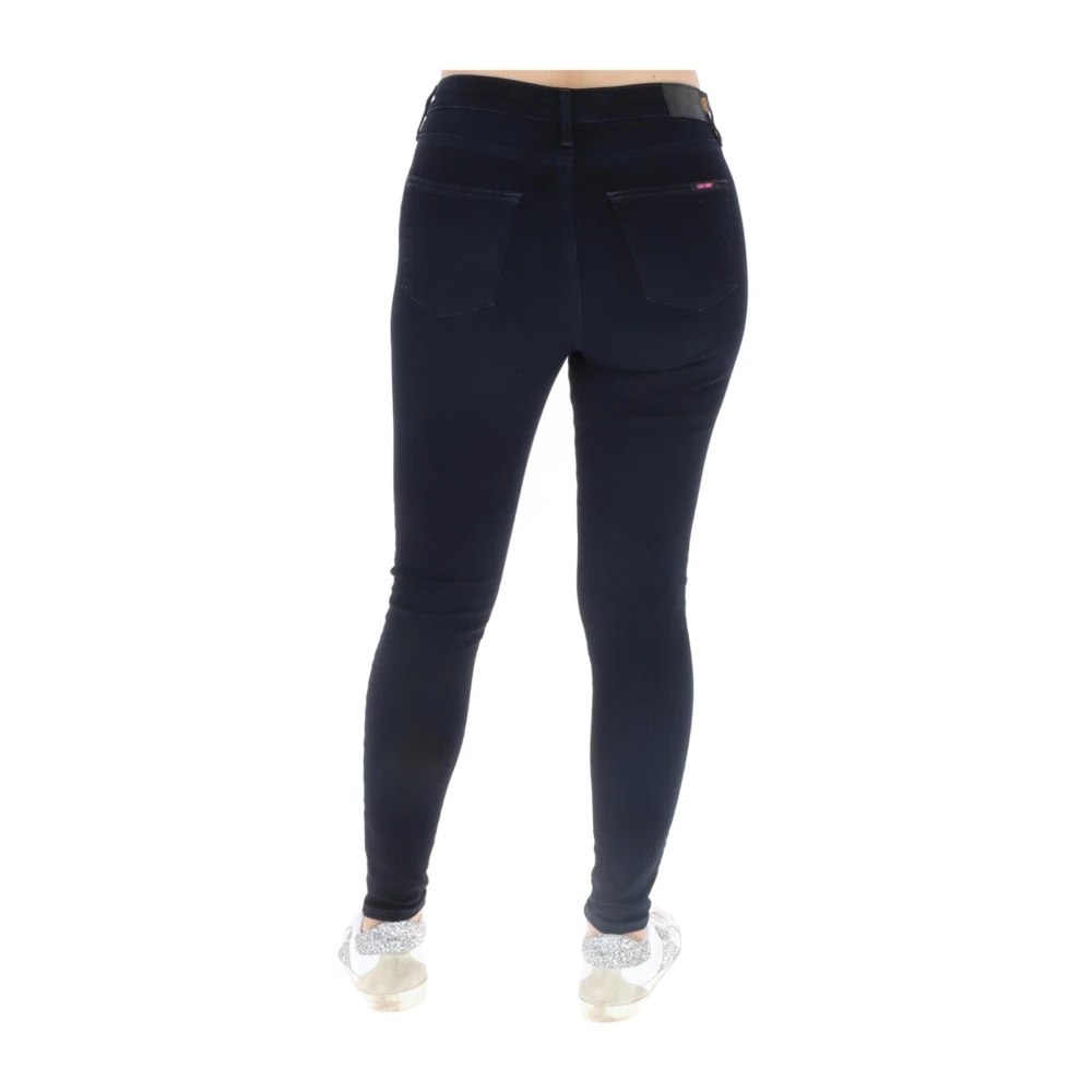 Superdry Hoge Taille Distressed Jeans voor Vrouwen Blue Dames