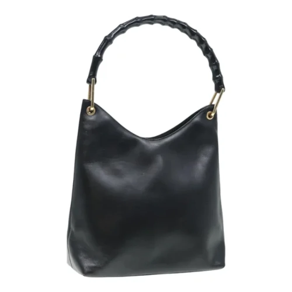 Gucci Vintage Pre-owned Leather shoulder-bags Black Dames