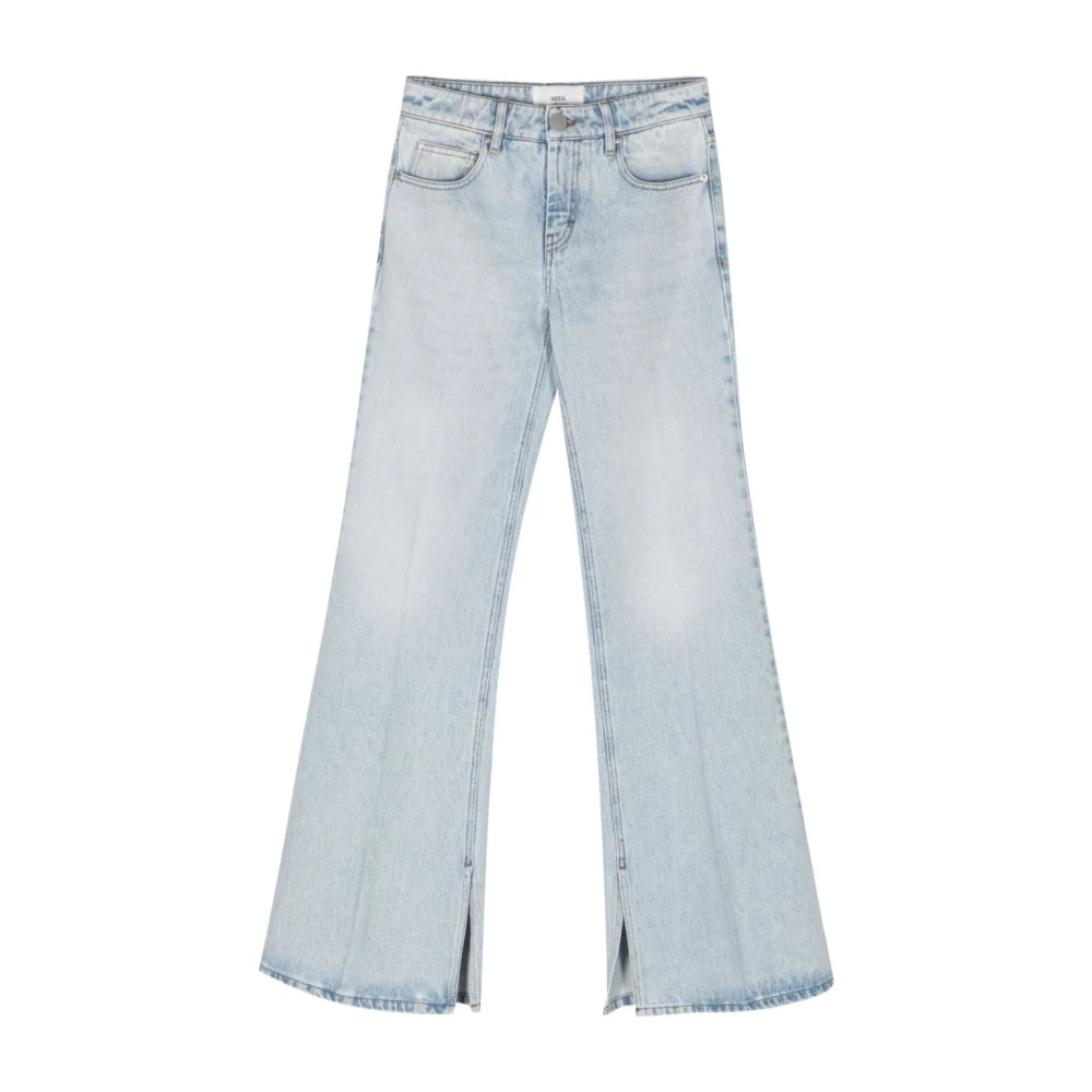 Ami Paris Wide Jeans Blue Dames