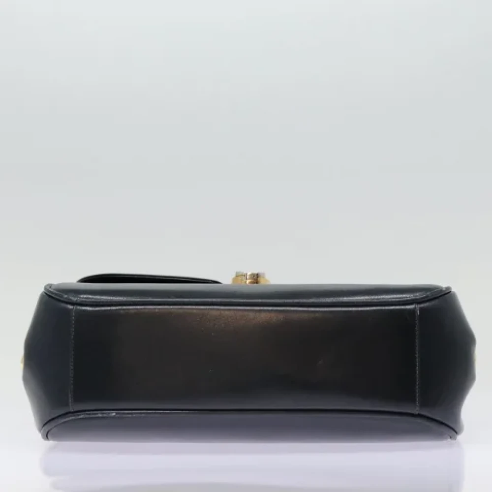 Gucci Vintage Pre-owned Leather shoulder-bags Blue Dames