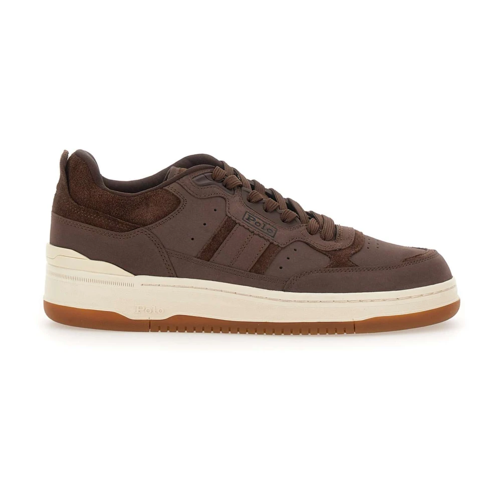 Polo Ralph Lauren Men's Brown Sneakers, 7 Uk, Trainers