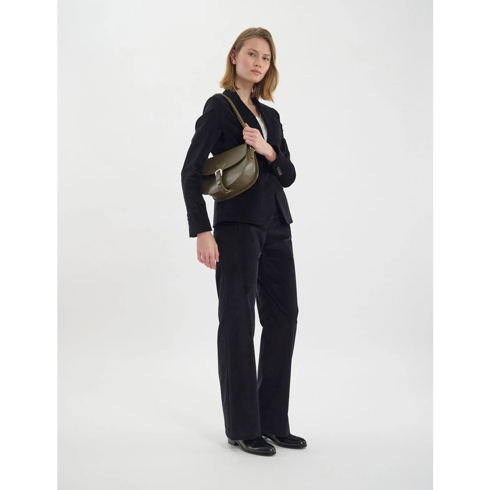 Ines De La Fressange Paris Flâneur bruin-taupe handtas Green Dames