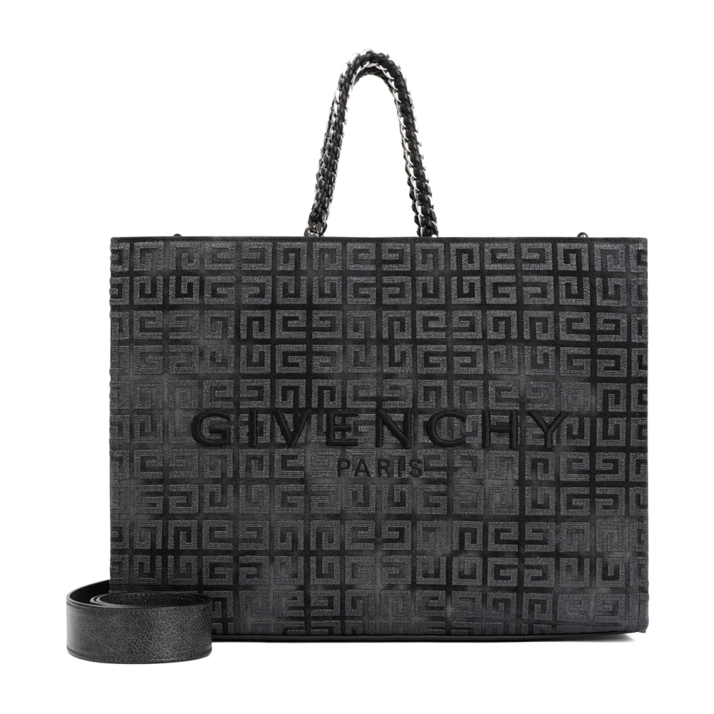 Givenchy G-Tote Medium Tote Met Ketting Black Dames