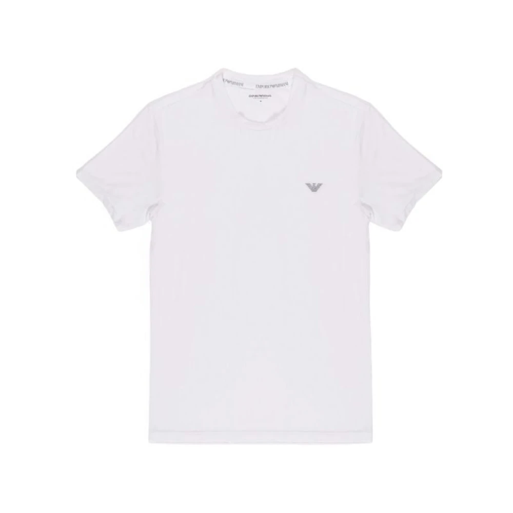Emporio Armani Modal T-shirt Mannen Herfst Winter Collectie White Heren