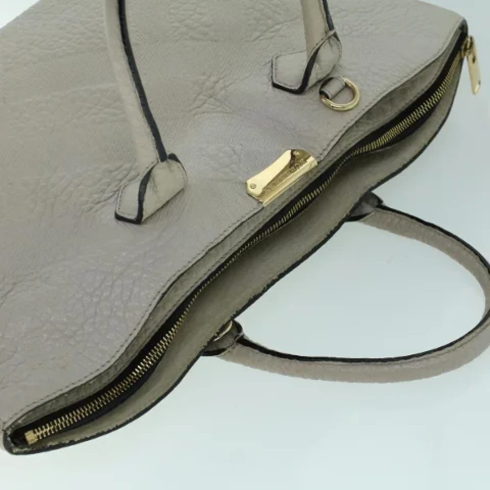 Burberry Vintage Pre-owned Leather totes Gray Dames