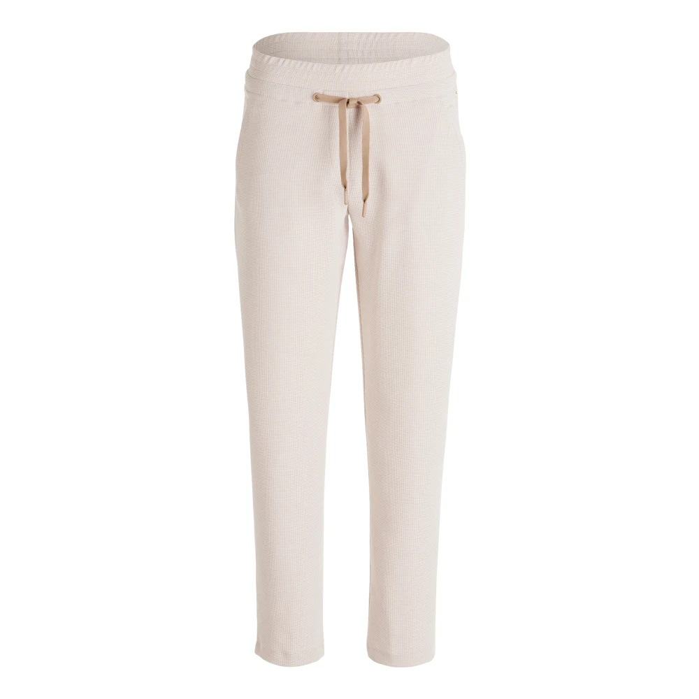 Betty & Co Broek met strikceintuur Brown Dames
