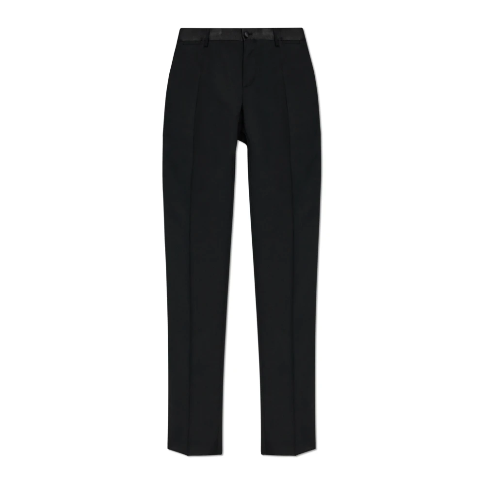 Dolce & Gabbana Wollen blend broek van zuivere wol Black Heren