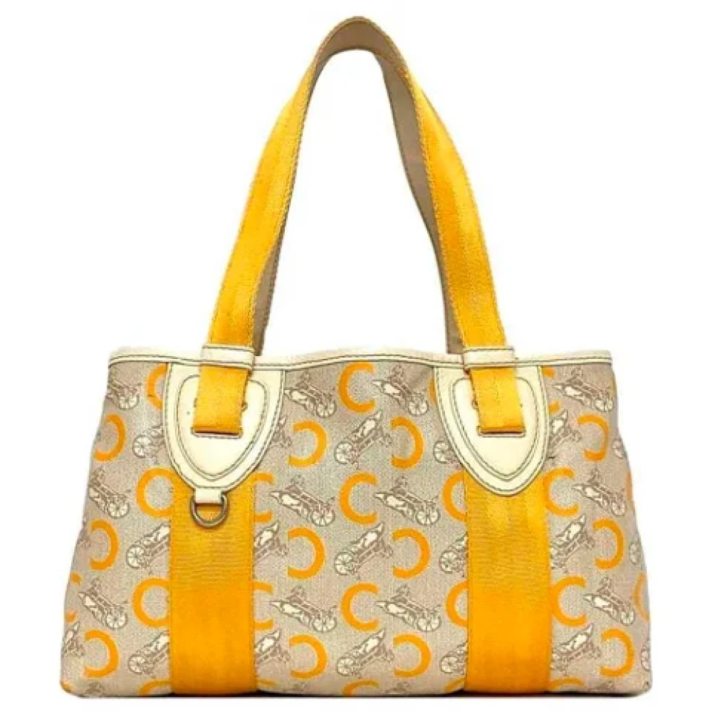 Celine Vintage Pre-owned Leather celine-bags Beige Dames