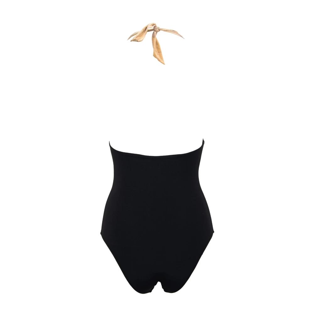 Alviero Martini 1a Classe Elegant Badpak met Kant Black Dames