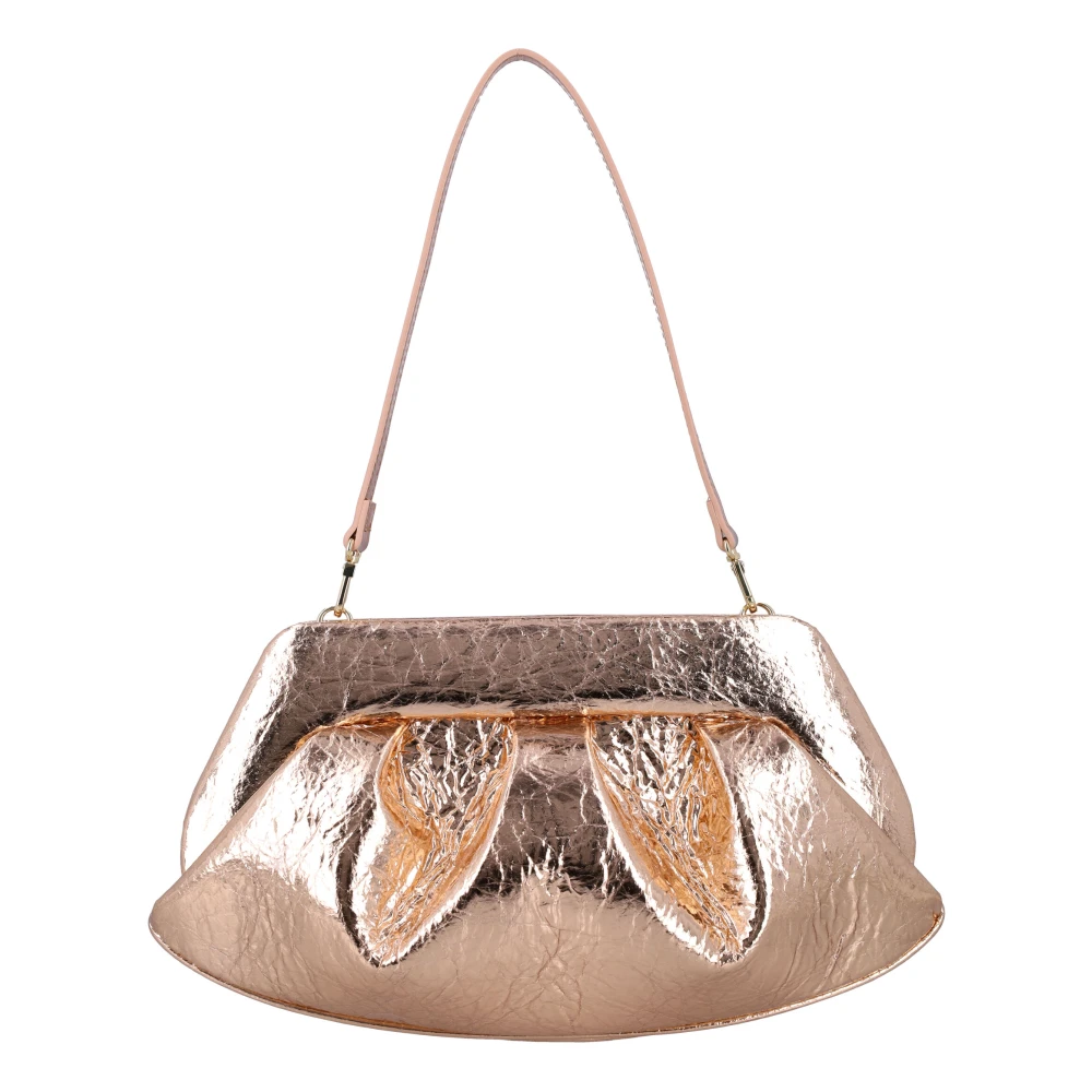 THEMOIRè Rose Gold Handtas met Pineapple Clutch Yellow Dames