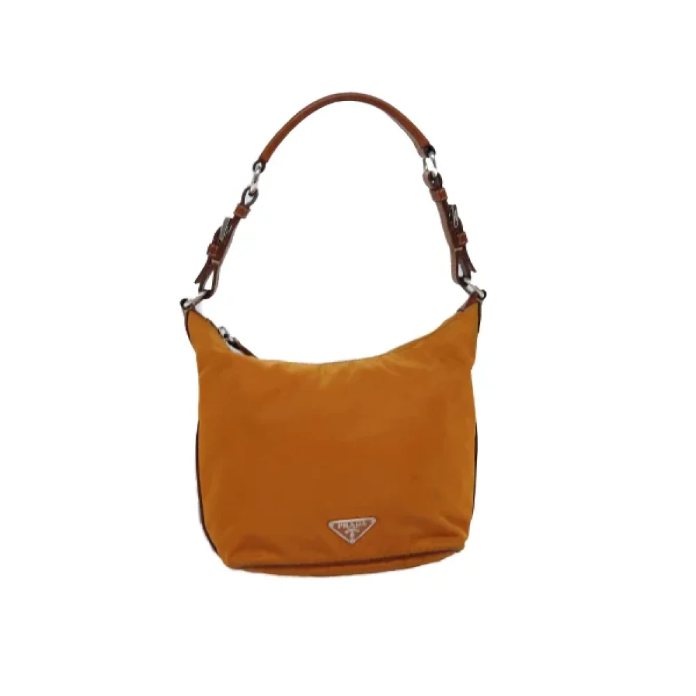 Prada Vintage Pre-owned Nylon prada-bags Orange Dames