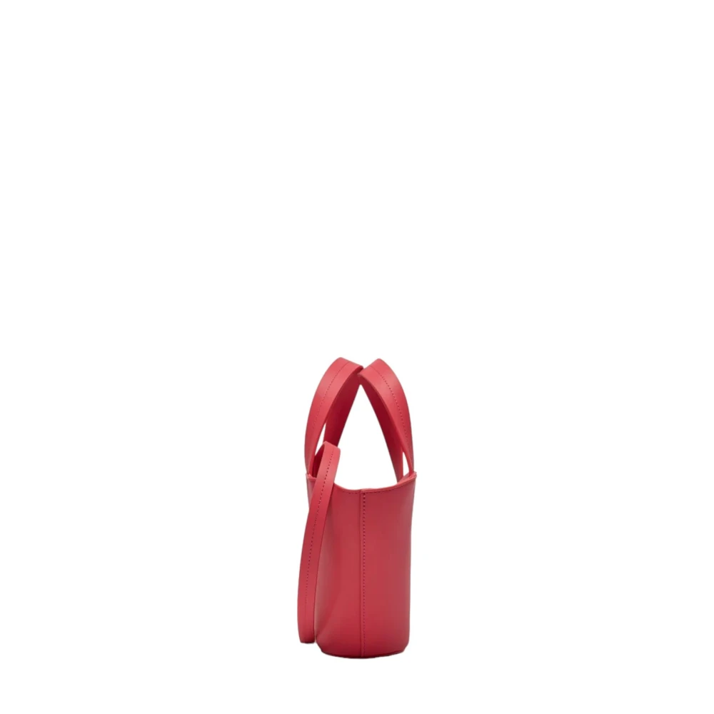 PATRIZIA PEPE Leren Dameshandtas Model 8B0175L095 Pink Dames