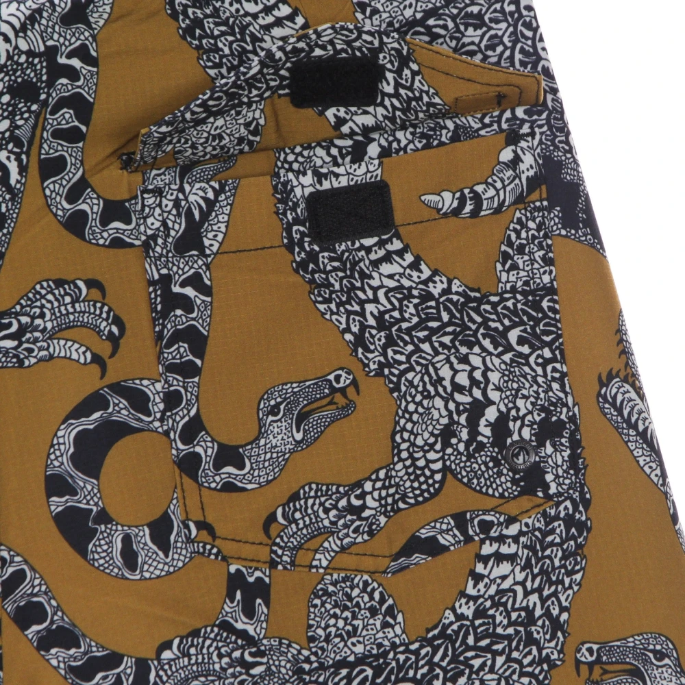 Element Gouden Ripstop Shorts met Trekkoord en Zakken Yellow Heren