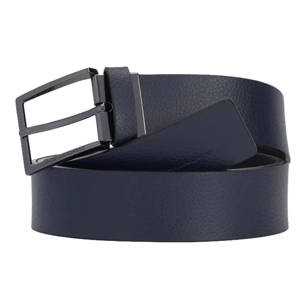 Piquadro Omkeerbare riem Nblu Blue Heren