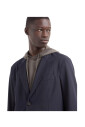 veste-bleue-a-boutonniere-simple-en-nylon-stretch