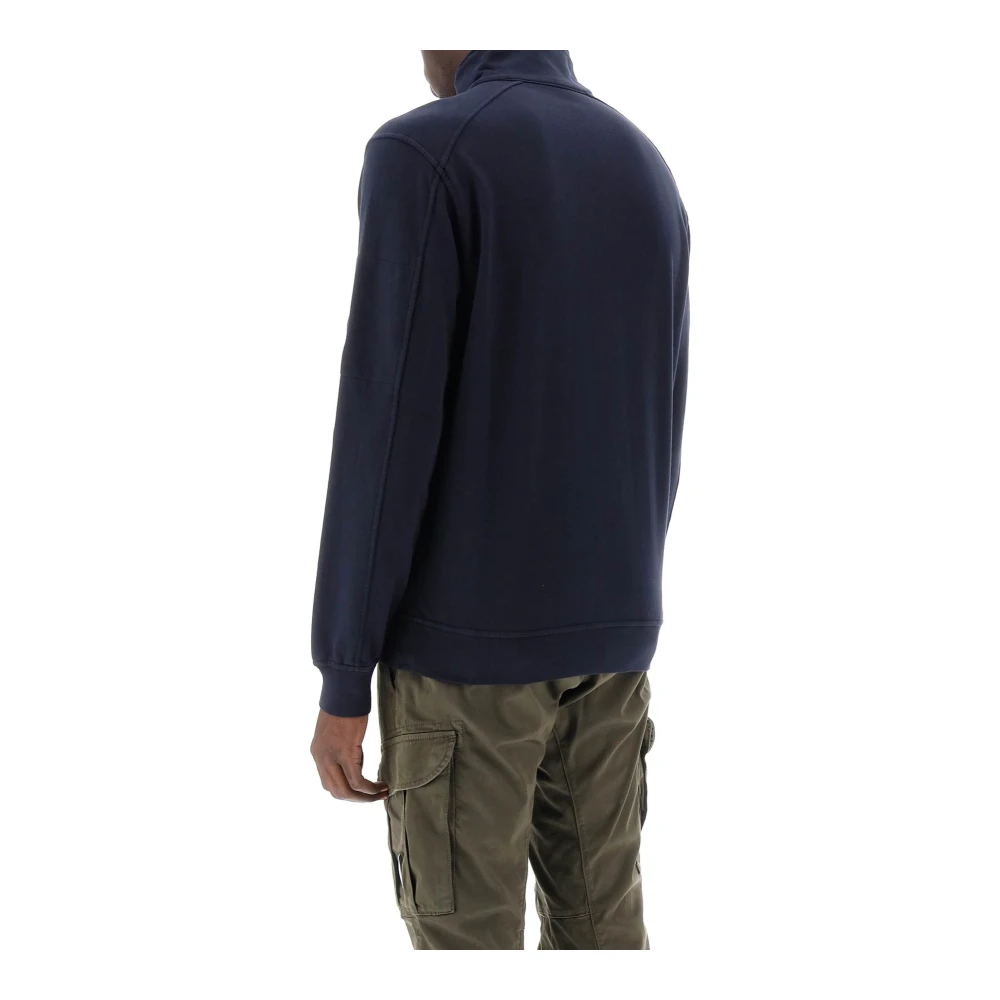 C.P. Company Lichtgewicht Quarter Zip Sweatshirt Blue Heren