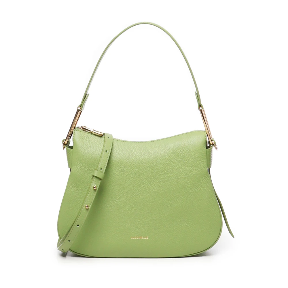 Coccinelle Groene Leren Tas met Ritssluiting Green Dames