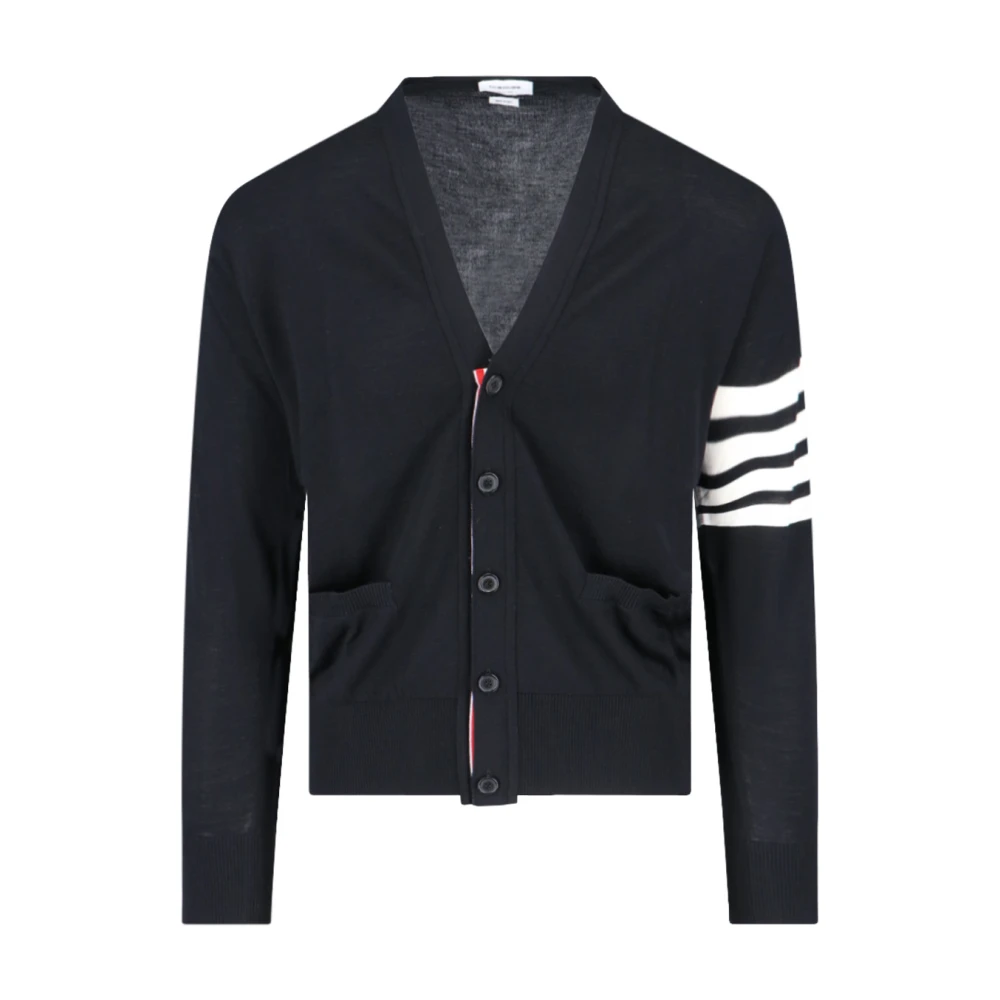 Thom Browne Men's Black Jumpers For - Cardigans - S - Knitwear