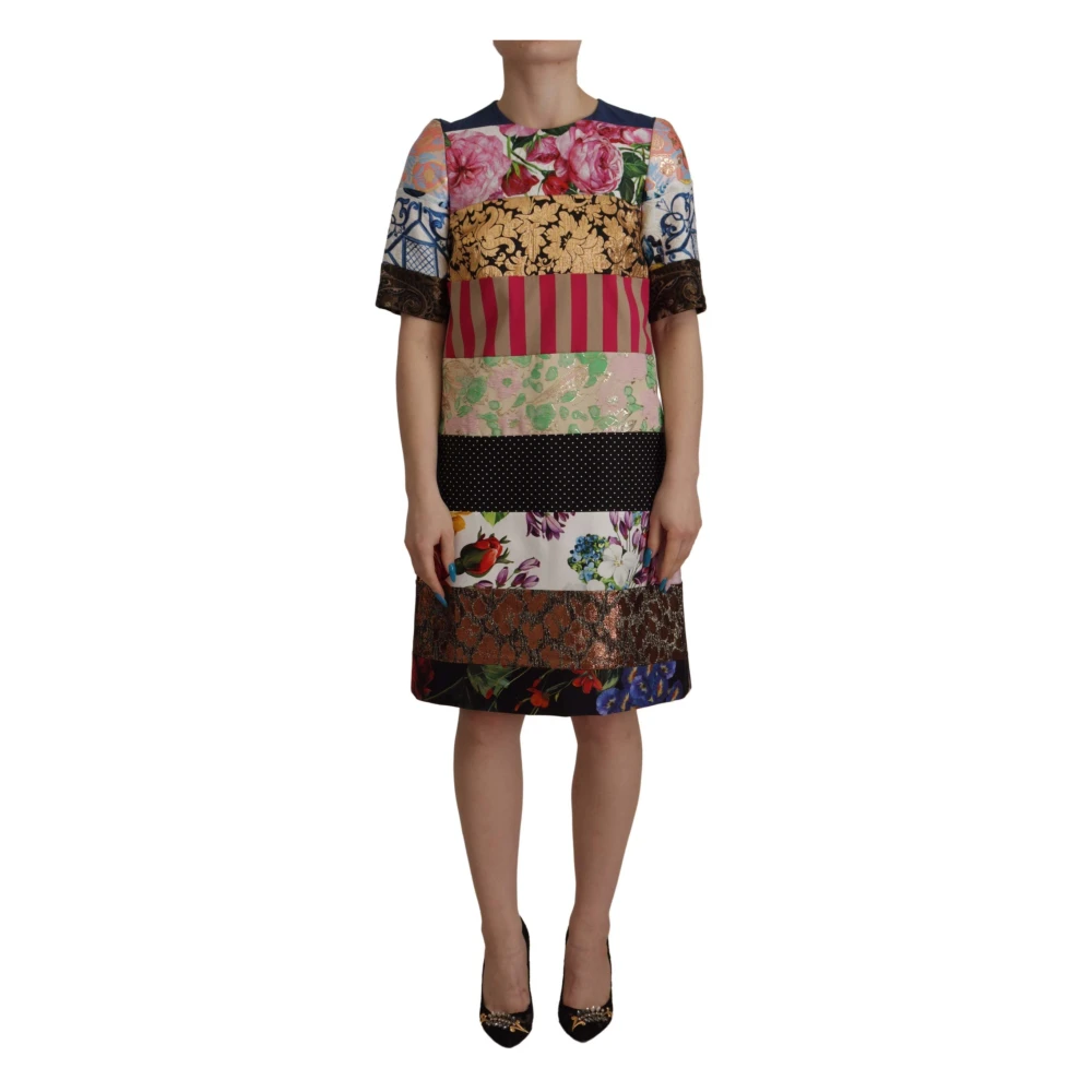 Dolce & Gabbana Women's Patchwork Mini Dress - Multicolor Elegance