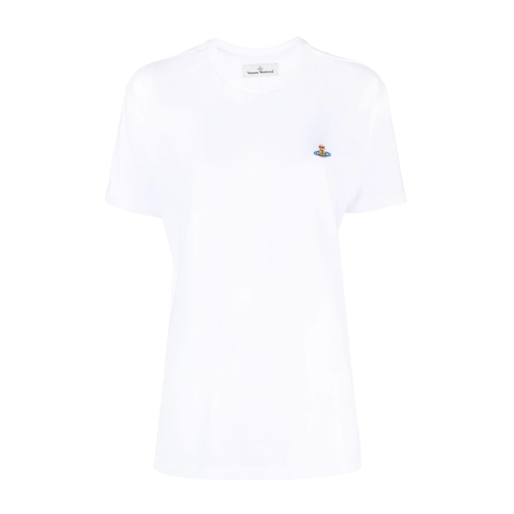 Vivienne Westwood Vita Orb Logo T-shirts och Polos White, Dam