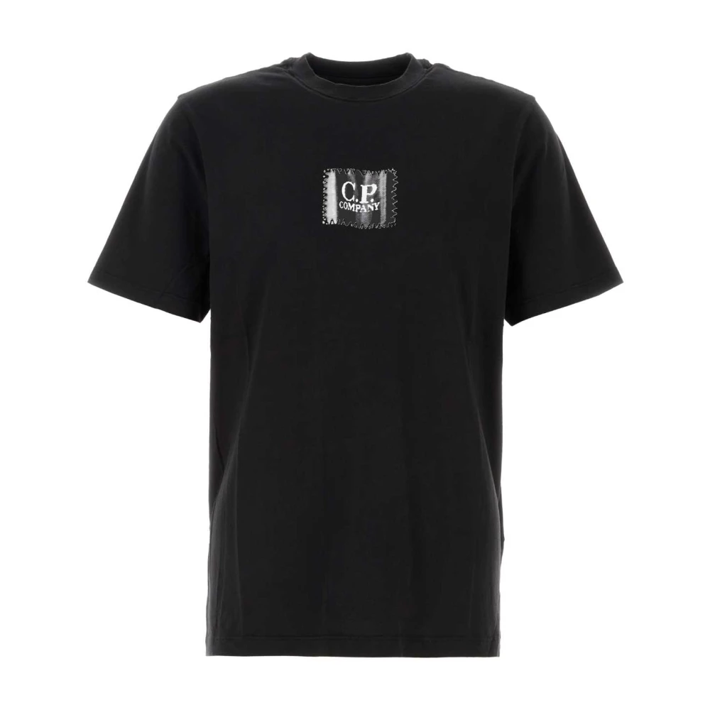 C.P. Company Zwart Katoenen T-Shirt Black Heren