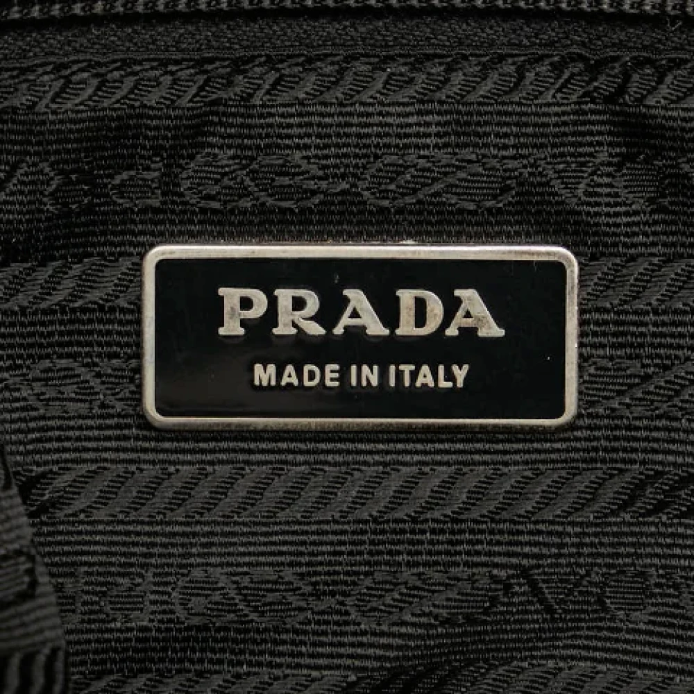 Prada Vintage Pre-owned Canvas crossbody-bags Black Dames