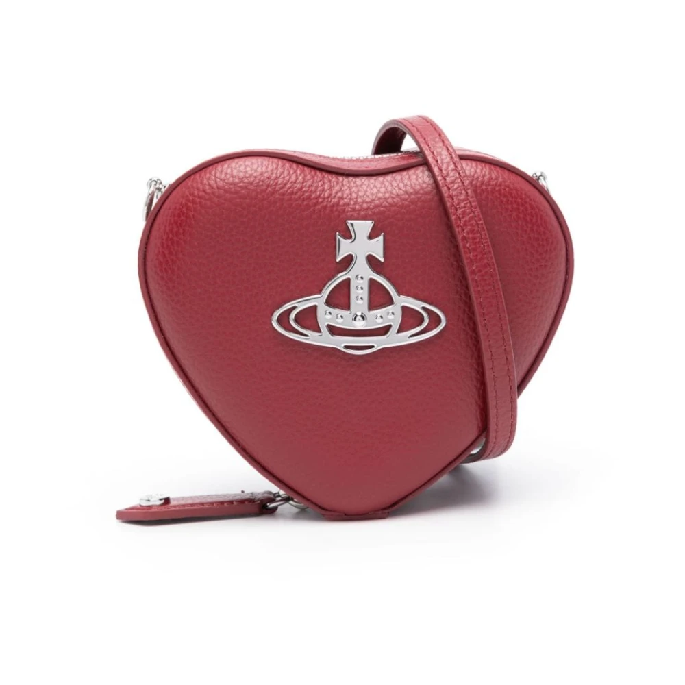 Vivienne Westwood Rode Nep Leren Hart Motief Tas Red Dames