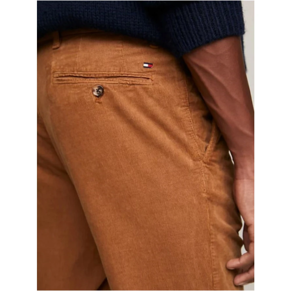 Tommy Hilfiger Corduroy Chino Broek Brown Heren