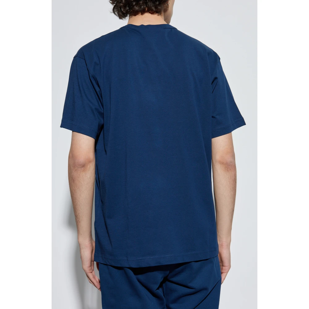 Versace Jeans Couture T-shirt met logo Blue Heren