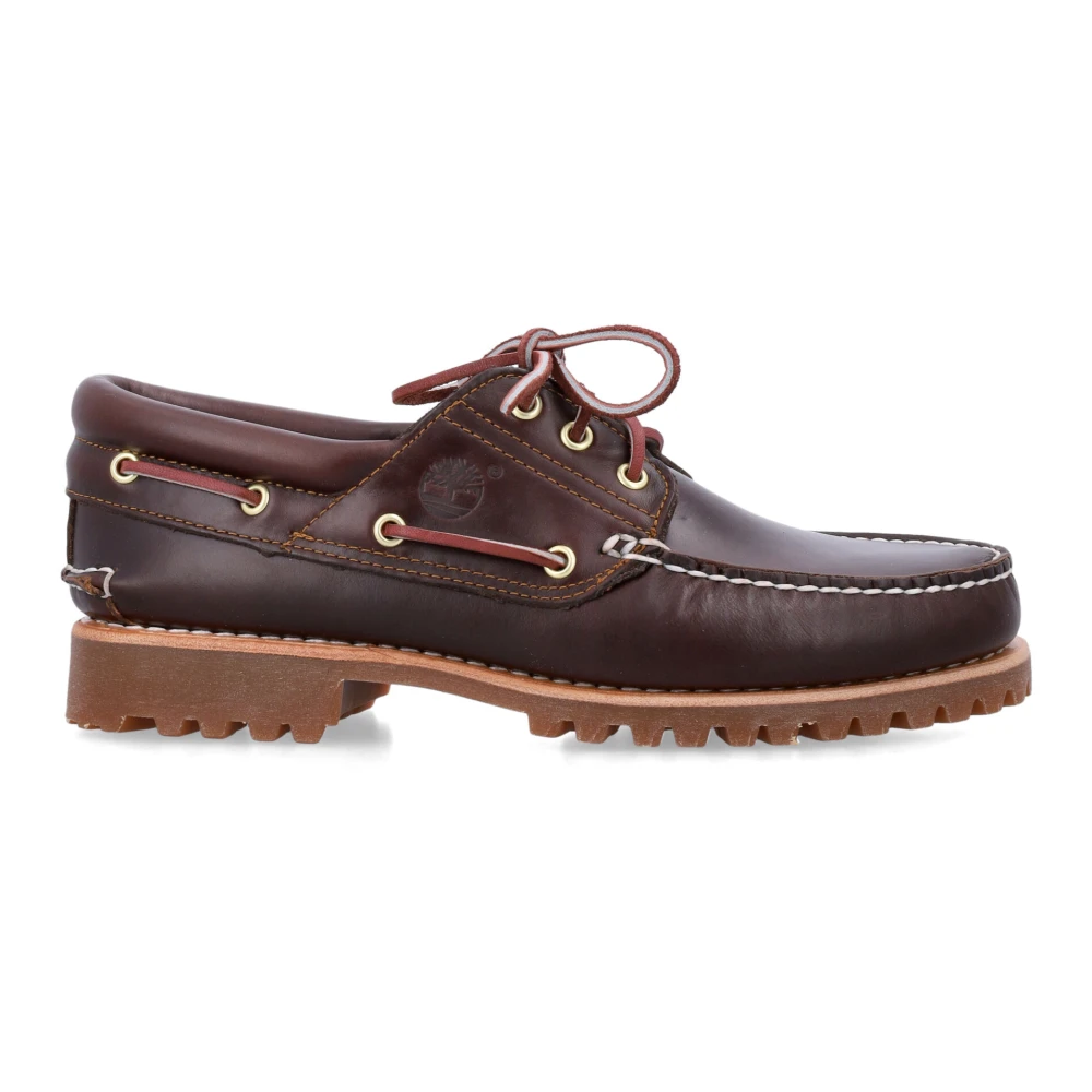 Timberland Uomo Marrone - Authentic 3-Eye Lug Boat Shoe - Shoes - 45 1/2 Eu