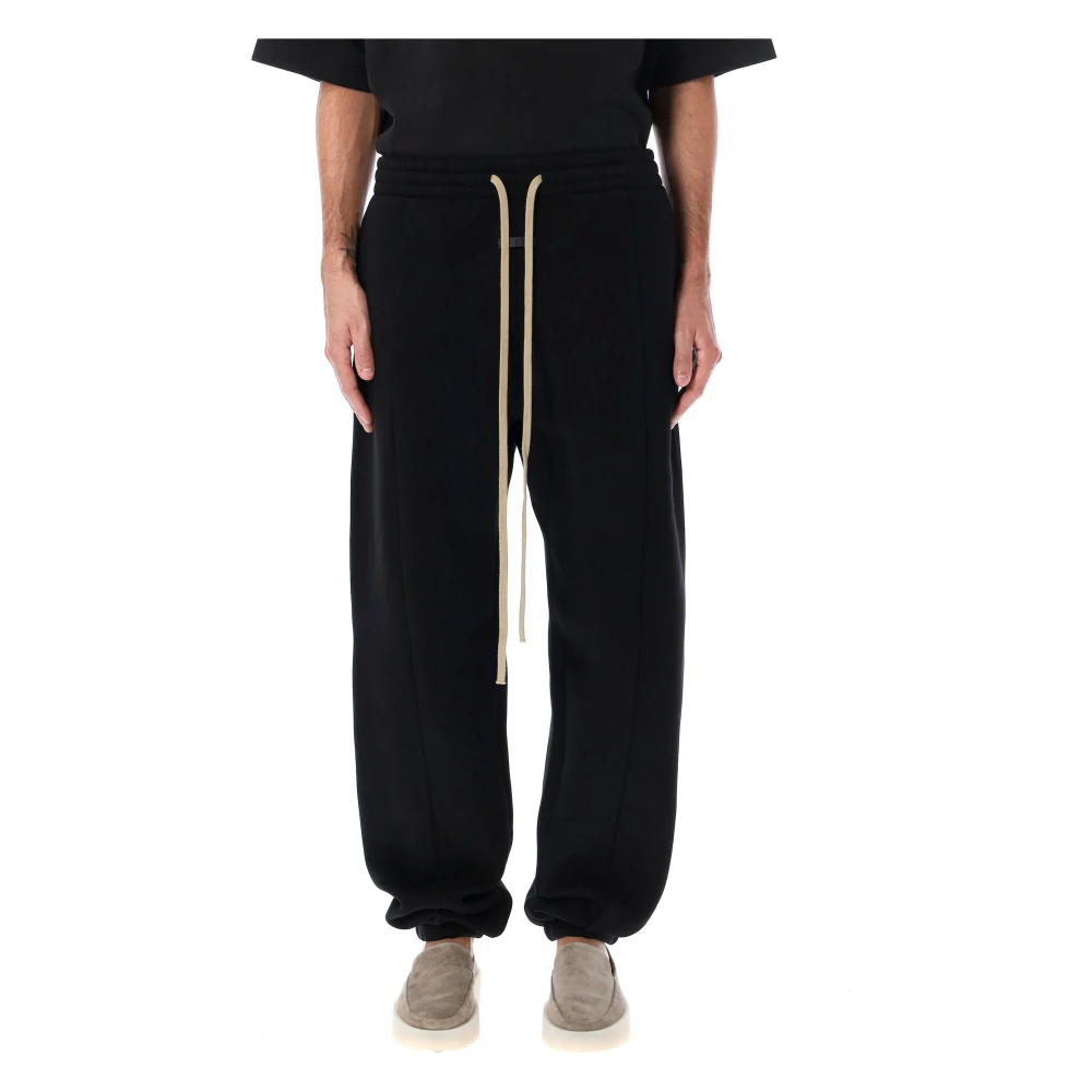 Fear Of God Zwarte Fleece Sweatpants Aw24 Stijl Black Heren