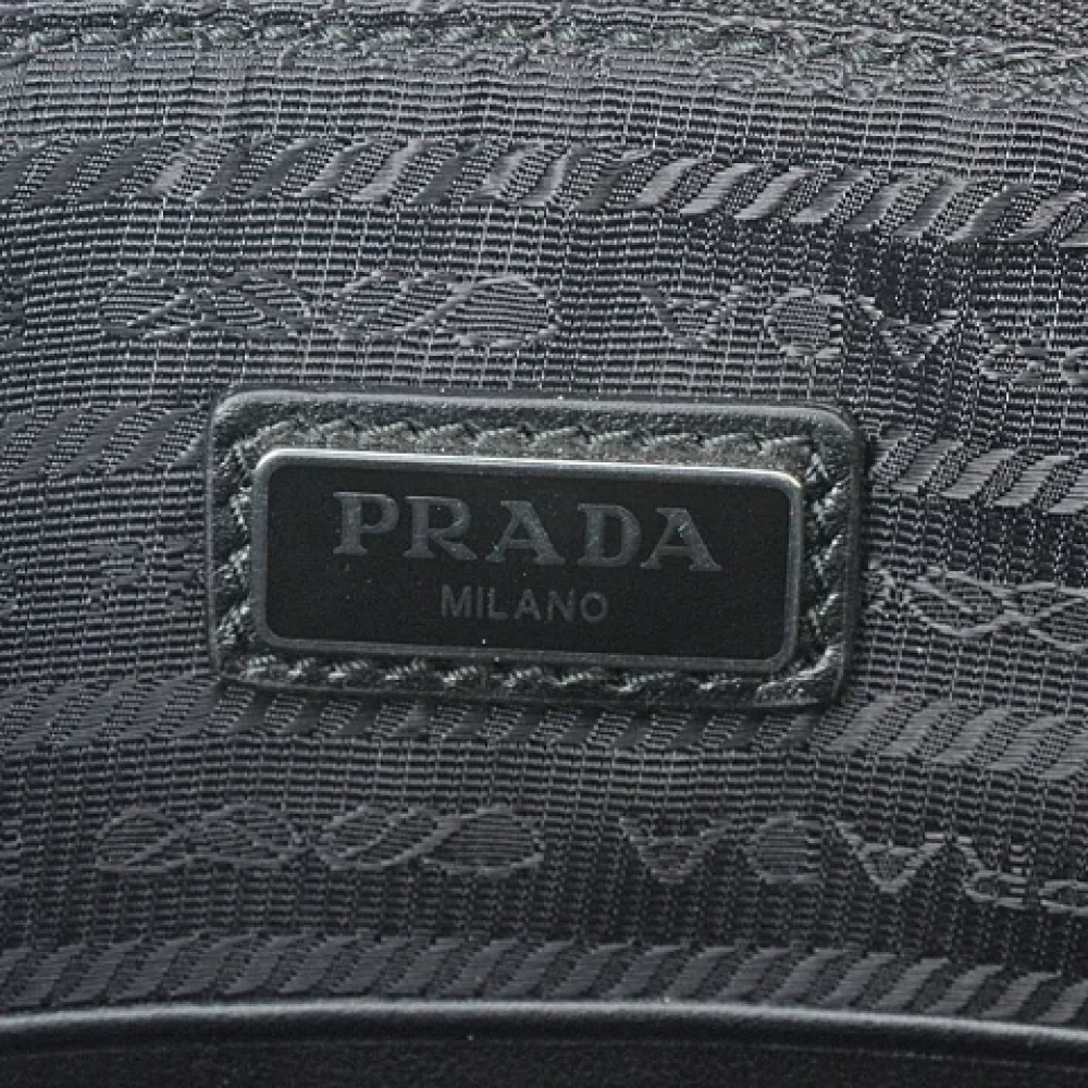 Prada Vintage Pre-owned Leather clutches Black Dames