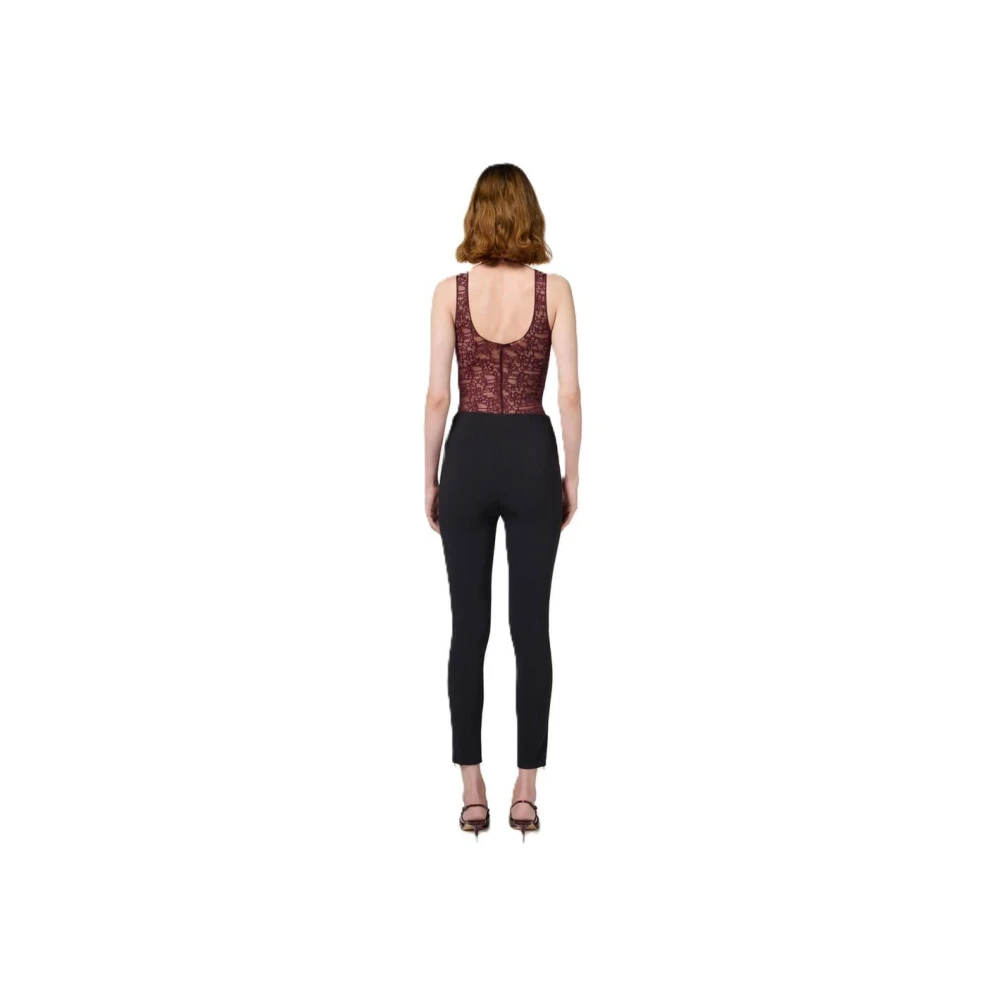 Elisabetta Franchi Katoenen Mini Jurk Red Dames