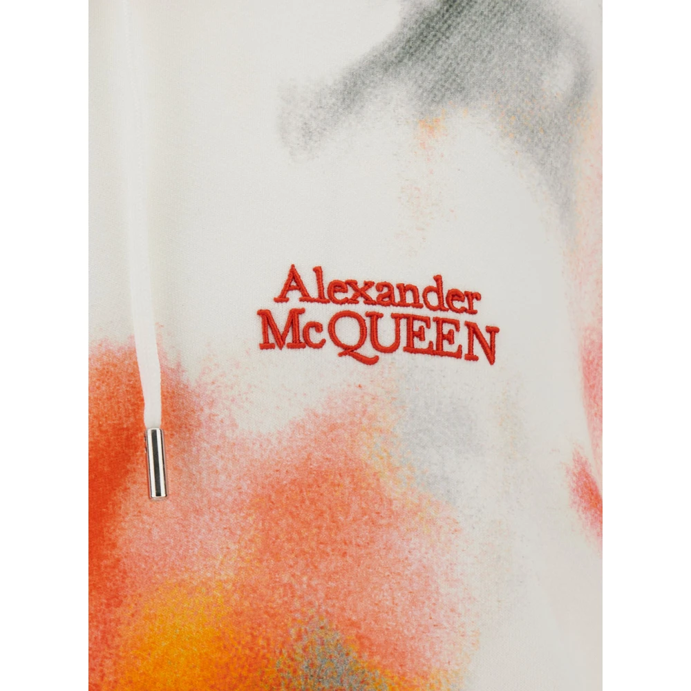 alexander mcqueen Multicolor Sweaters met Capuchon en Logo Borduursel Multicolor Heren