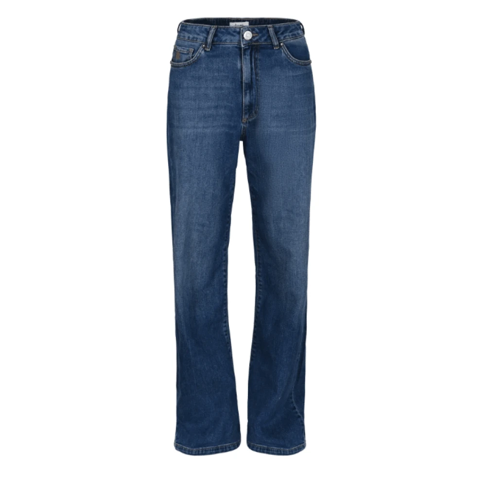 DNM Pure Retro-chique wijde pijp jeans Blue Dames