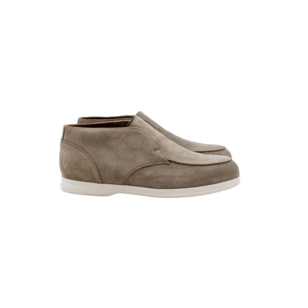 Doucal's Herren Grau Beige Wildleder Desert Boots