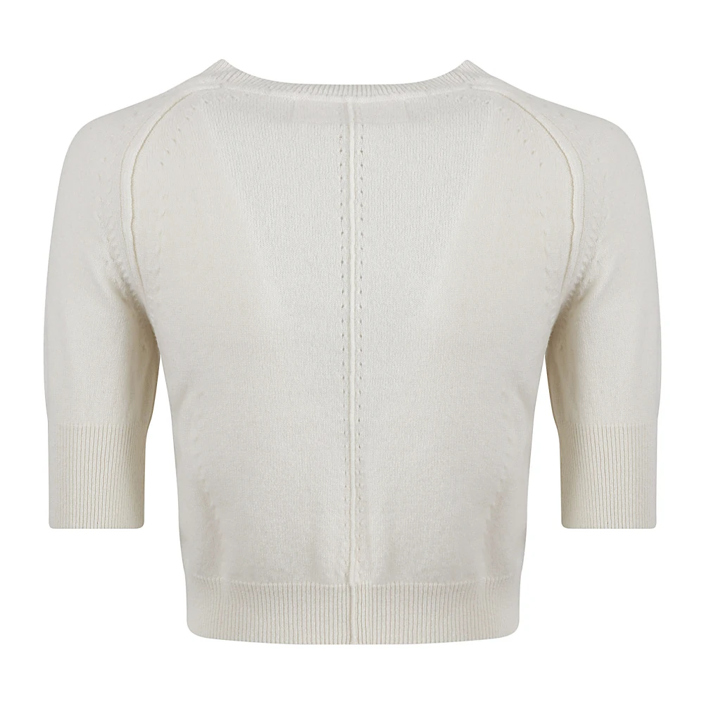 Ermanno Scervino Korte Mouw Tops Collectie White Dames