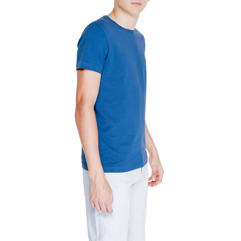 Tommy Hilfiger Blauw Katoenen Heren T-Shirt Collectie Blue Heren
