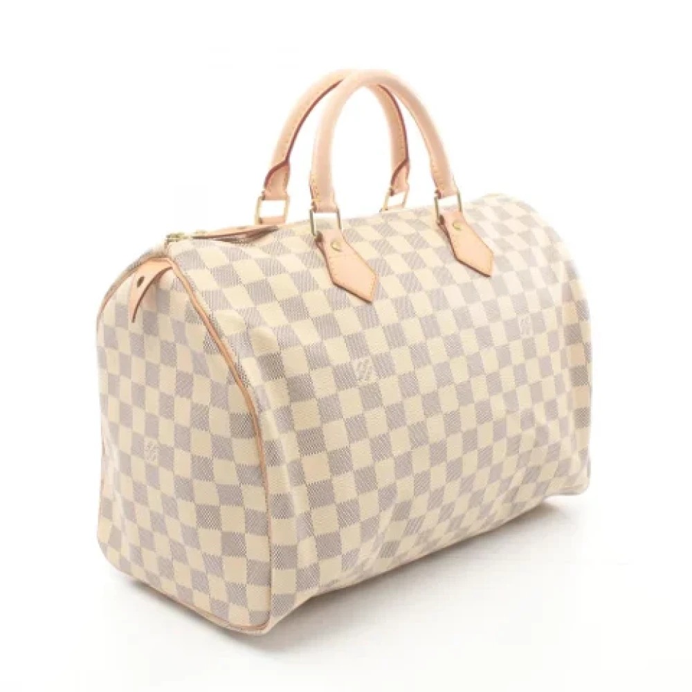 Louis Vuitton Vintage Pre-owned Leather handbags White Dames