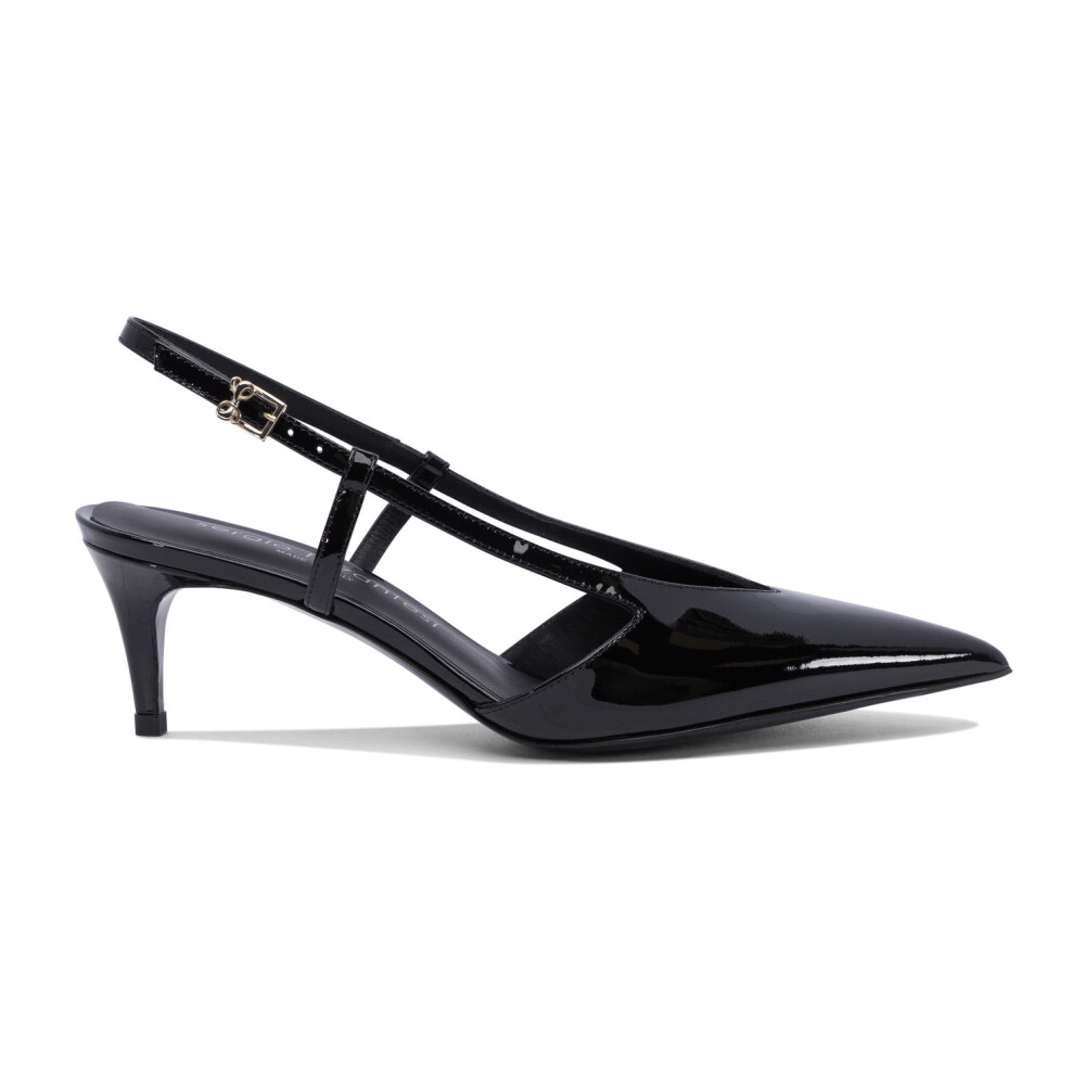 サンダル・ミュール SERGIO LEVANTESI SS25 Heeled shoes (EVA PAINT NERO) Sandal whit heel Nero Sergio Levantesi - Le Follie Shop