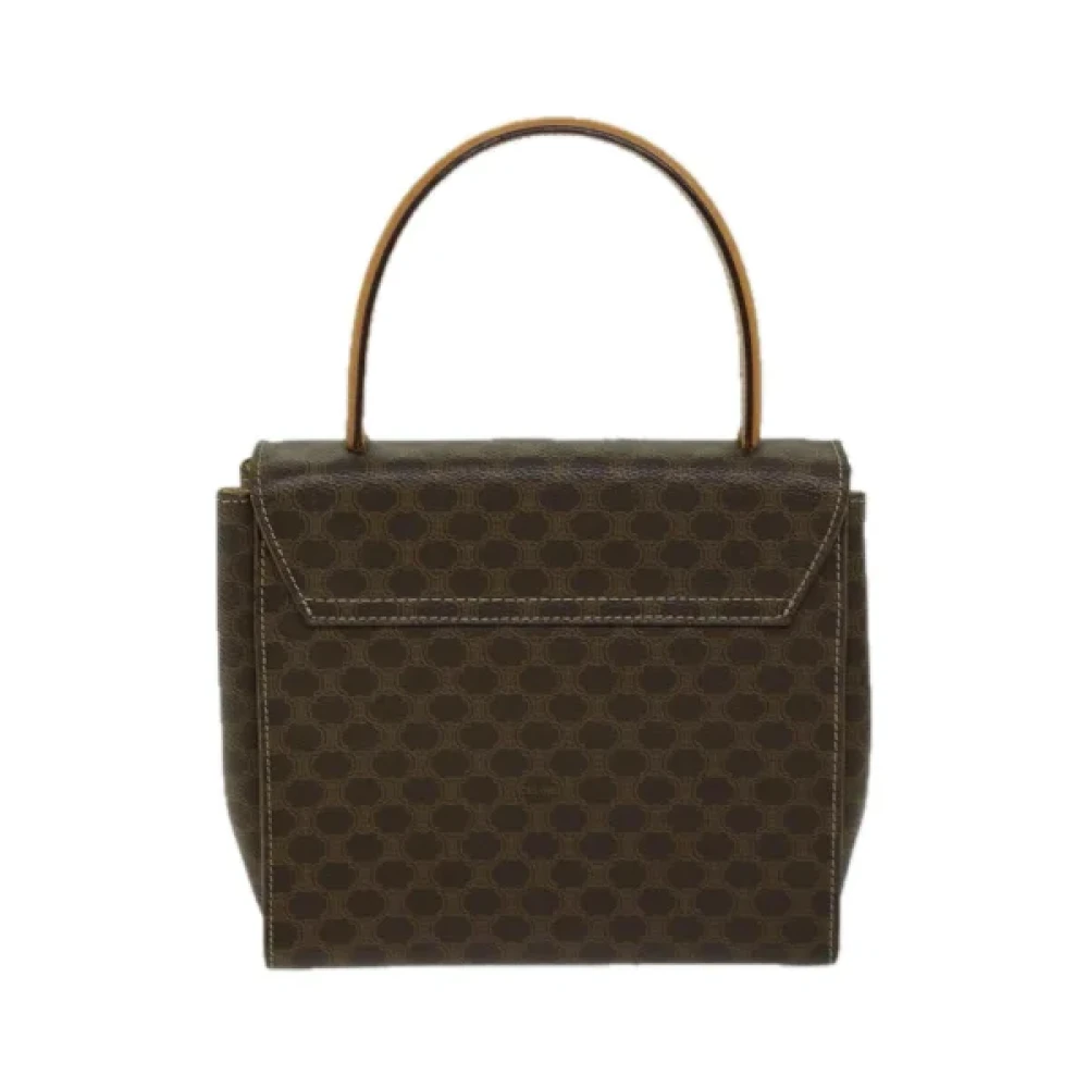 Celine Vintage Pre-owned Fabric handbags Brown Dames