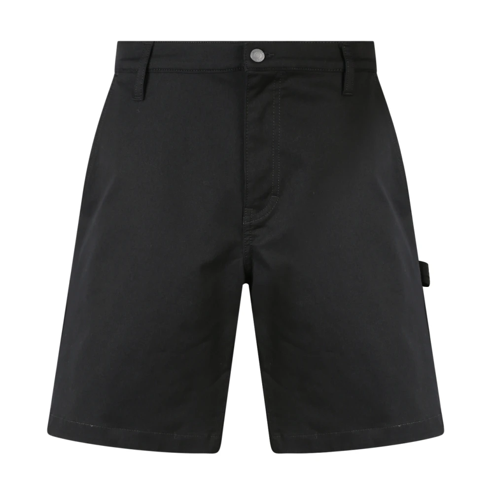 Moschino Zwarte Bermuda Shorts van Katoen Ss23 Black Heren